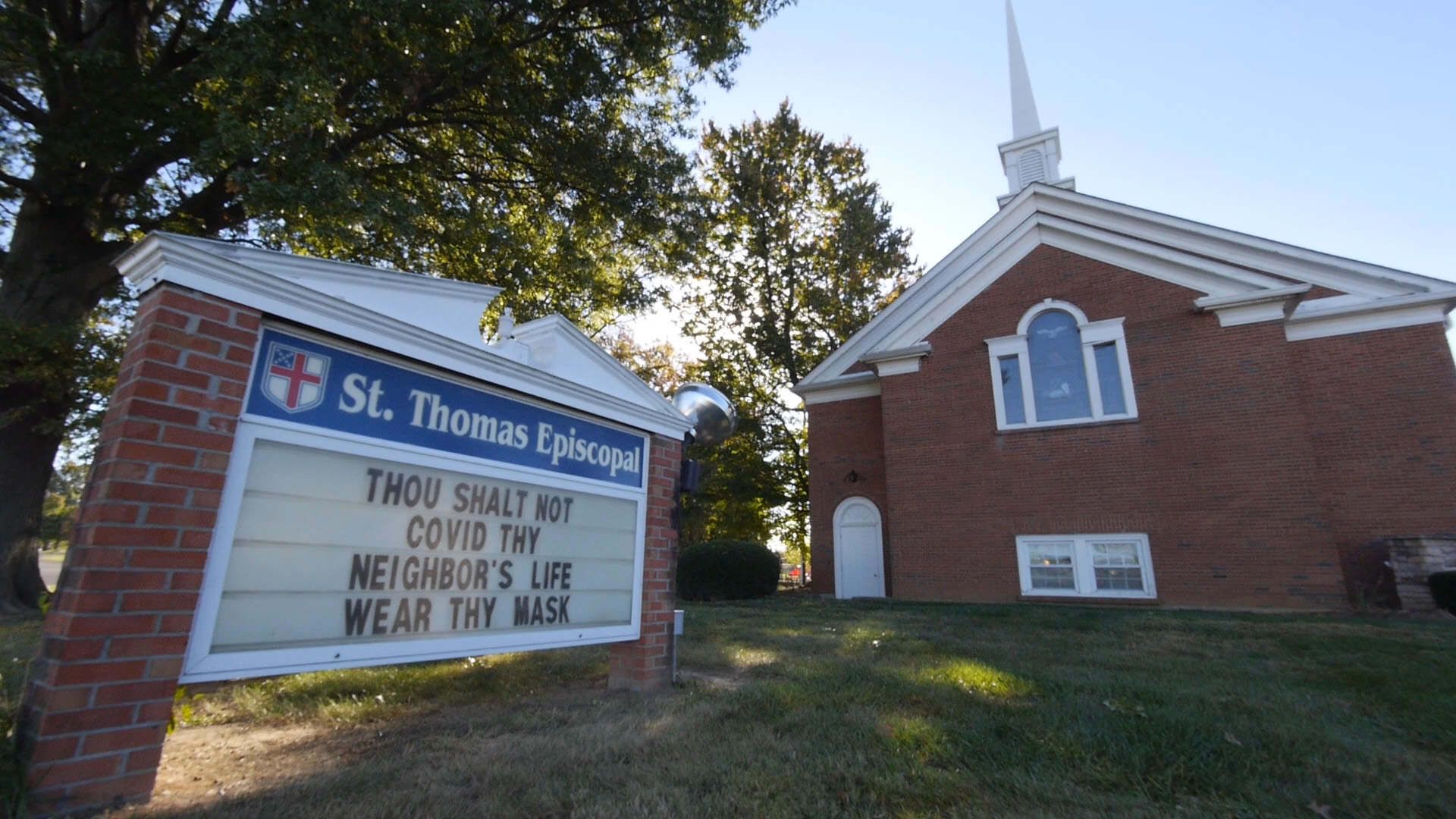 Church and sign
